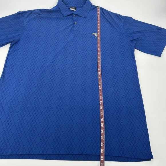 Nike Golf Shirt Men's XL Blue Short Sleeve Polo Dri-Fit UV‎ Torrey Pines Golf - Picture 6 of 9
